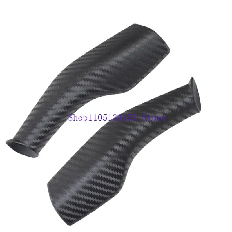 hg89 Carbon Fiber Shifter Knob Cover Complete Enclosure Steering Lever Handle Protector Car Accessory