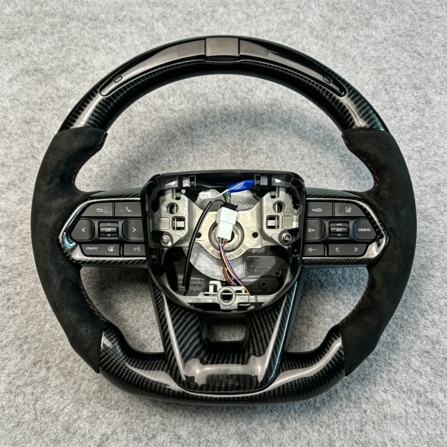

Led Steering Wheel for Toyota LC300 Real Carbon Fiber Leather LC300 2014 2016 2022 Camry Lc79 Lc120 Lc300 Prius