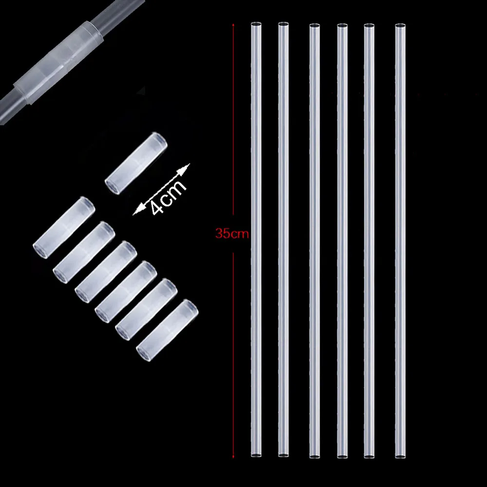 150pcs 보보 풍선 PVC 막대 지우기 보보 풍선 플라스틱 스틱 연결 파이프 생일 파티 웨딩 베이비 샤워 장식