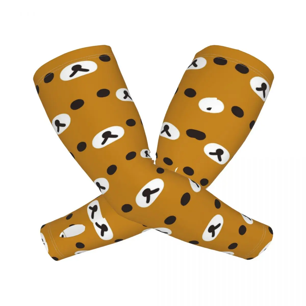 

Rilakkuma Bear уличные нарукавники с защитой от солнца и ультрафиолета, летние ледяные шелковые велосипедные татуировки на рукавах