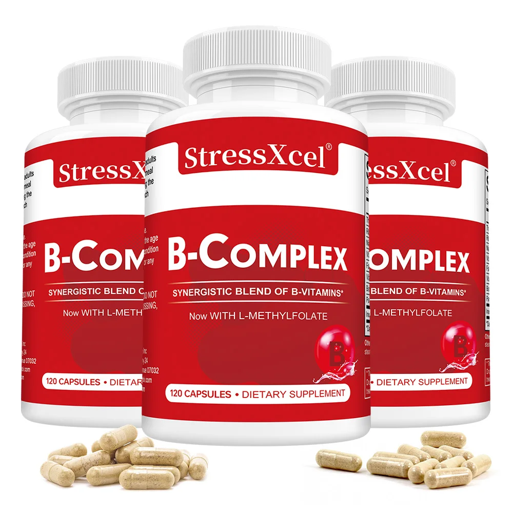 Premium B Complex Vitamins Capsule, Liver, Immune System, Energy Support Nutrition Supplement