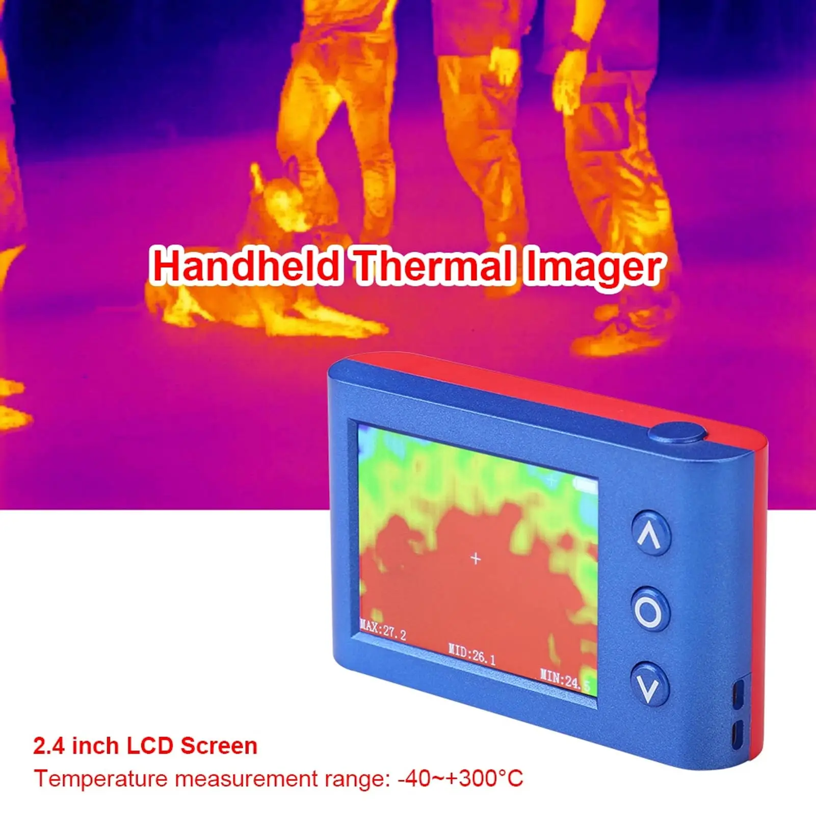 

Thermal Imaging Camera 2.4in LCD Display Infrared Thermal Imager 8Hz USB Interface Handheld Thermal Imaging Camera 320x240