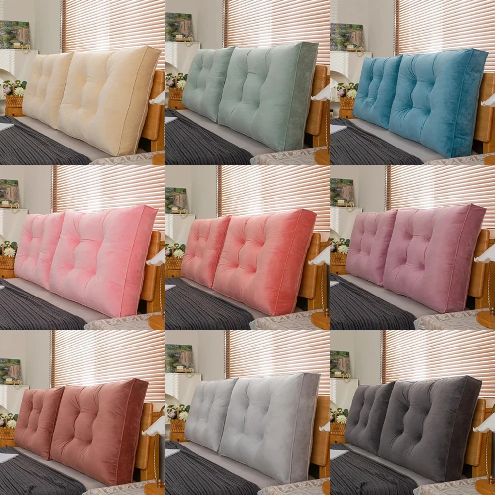 

60/70/80cm Modern Headboard Cushion Living Room Sofa Backrest Lumbar Soft Bag Pillow Bedroom Reading Pillow Tatami Cushion