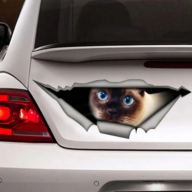 Cute Cats Pet Animal Car Sticker Waterproof Vinyl Decal Bumper Rear Window Laptop Self-adhesive Decal For Car Accessories SH288