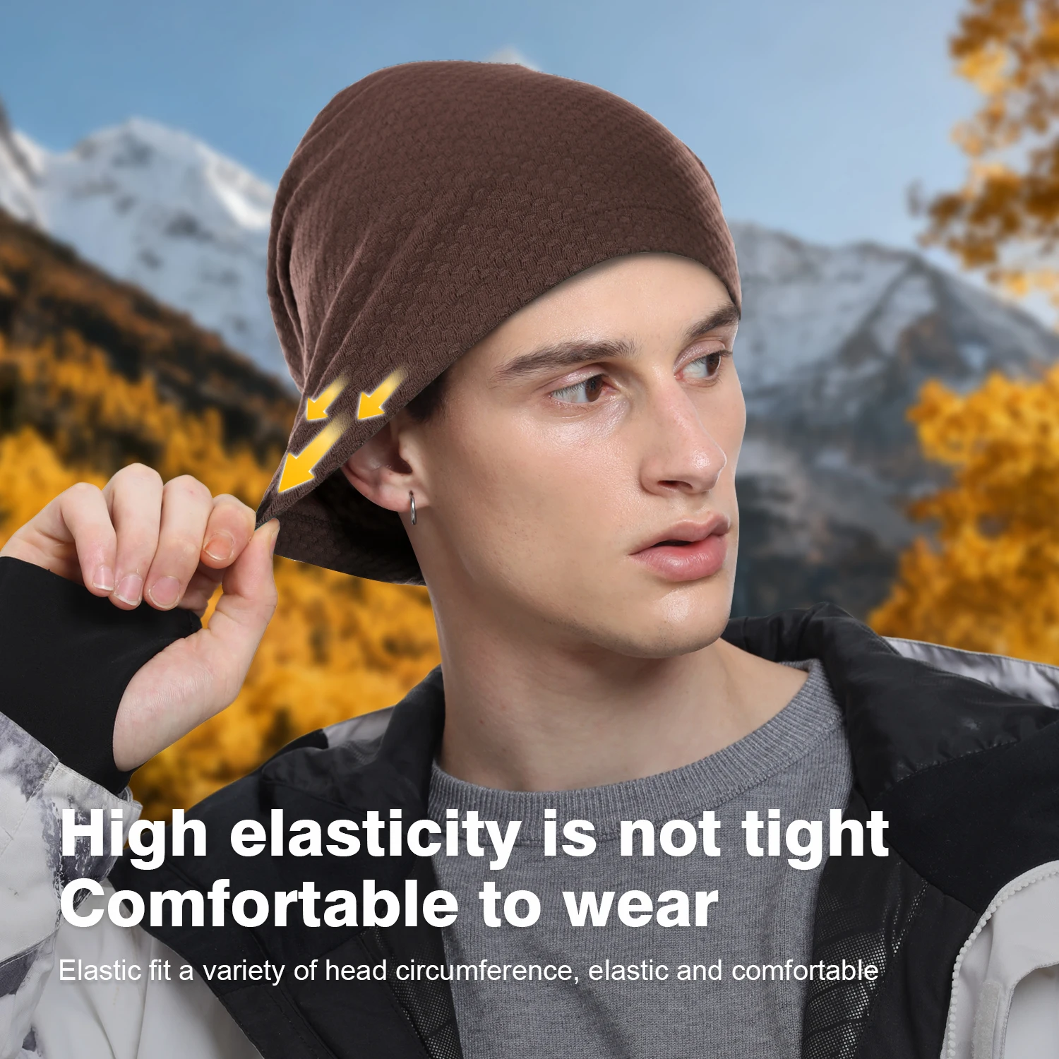 หมวกบีนนี่ยืดหยุ่นสำหรับฤดูใบไ - Skull Cap Helmet Liner บทวิจารณ์และราคา