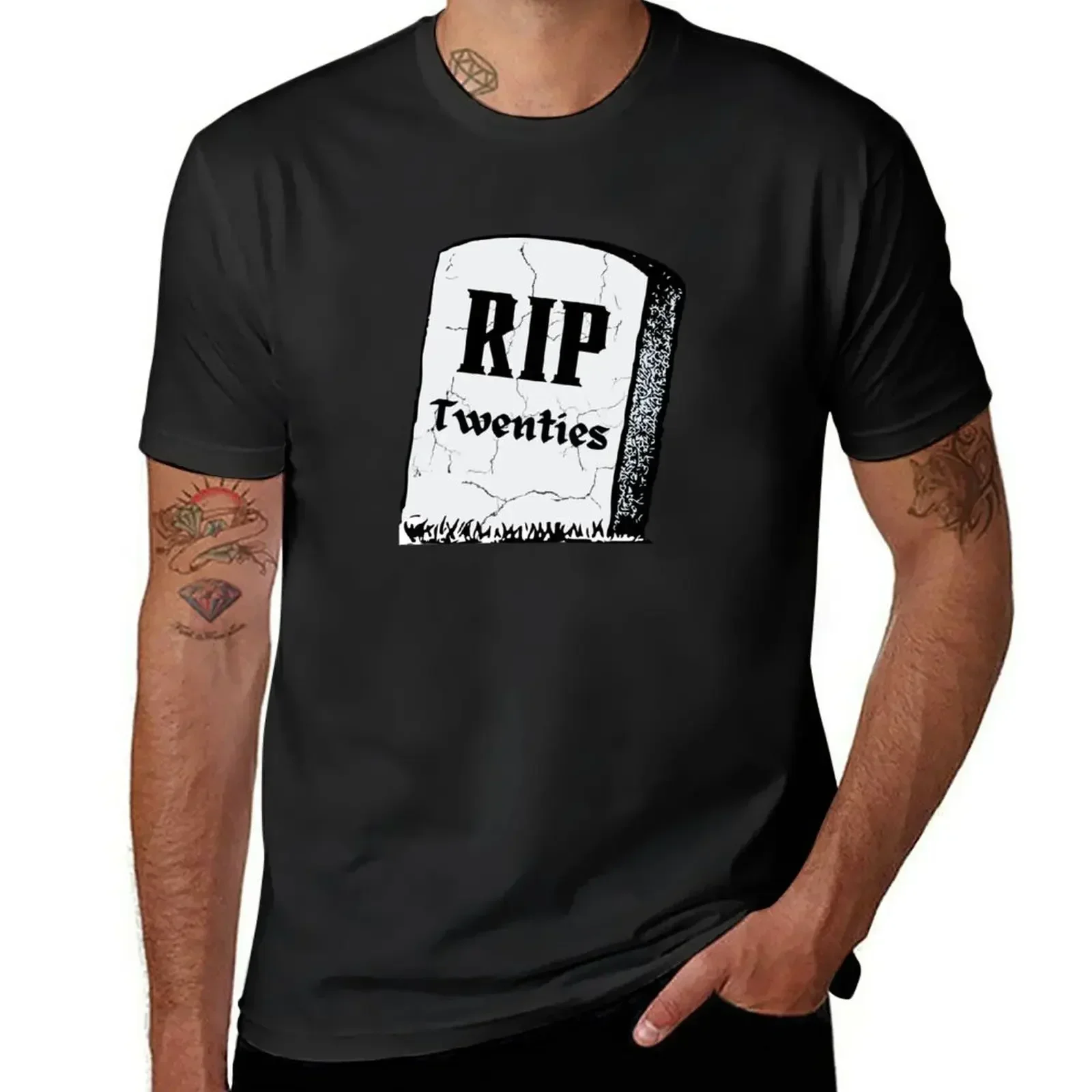 

RIP twenties Death to my Birthday gift turning plus sizes Men's cotton t-shirt Summer fashion New Arrival Cotton 2024 Informal