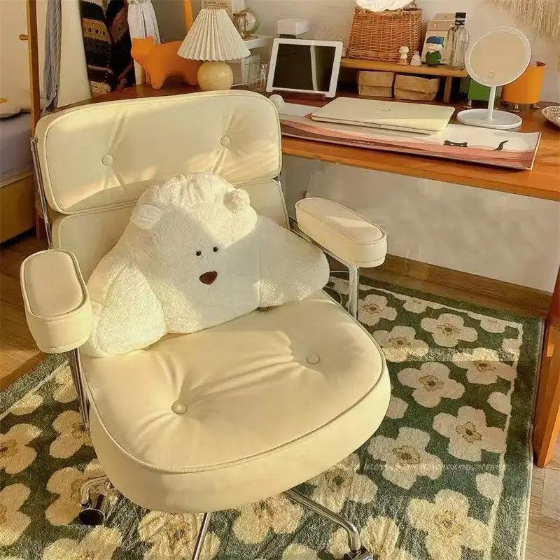 Light luxury computer chair home desk chair makeup comfortable sedentary study Nordic office transfer leisure sofa chair
