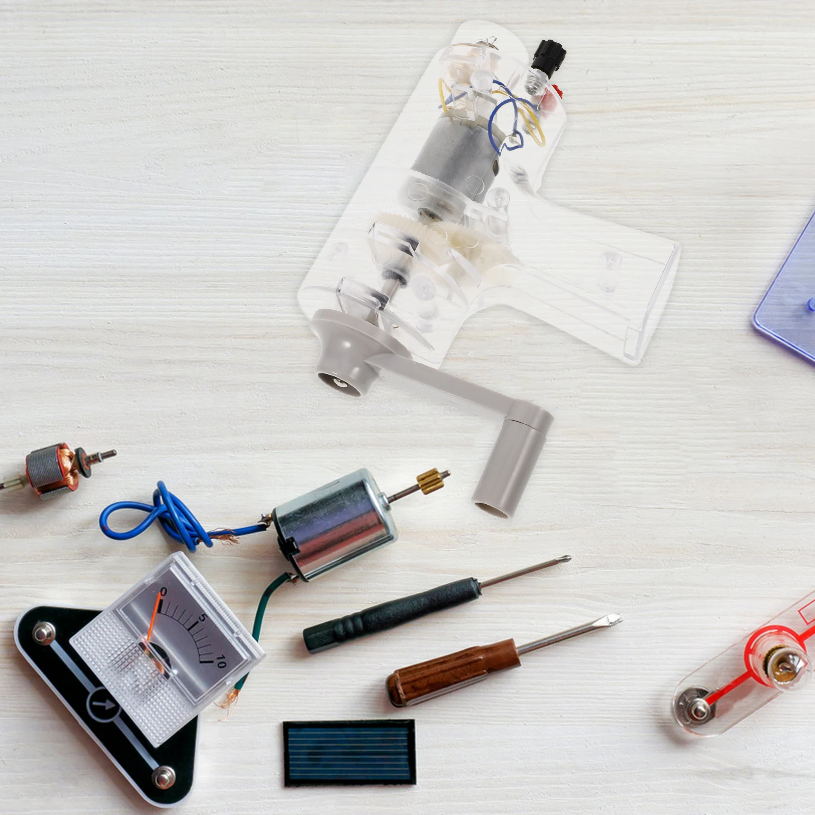 

Hand Crank Generator Portable Physics Lab Equipment For Science Experiments Kids Education Diy Electric Generator Kit