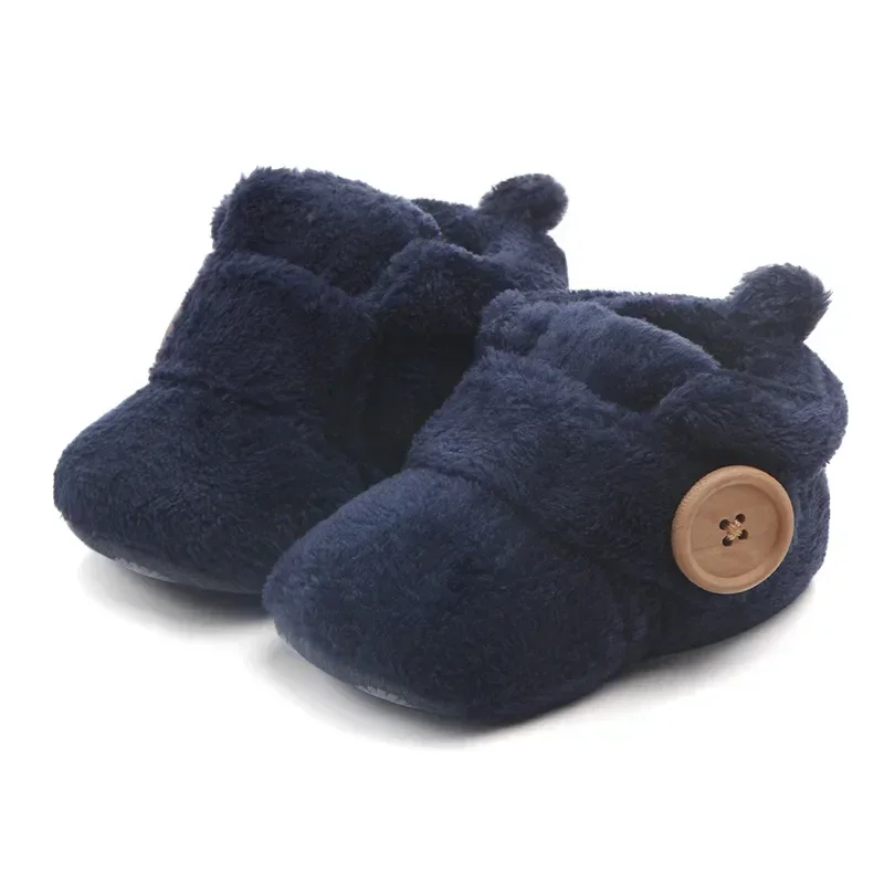 Baby Shoes Winter Baby Boy Girl Keep Warm Fluff Soft Toddler Shoes First Walkers Anti-slip Newborn Infant Crib Shoes Moccasin