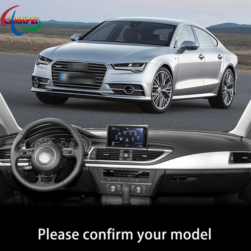 

Противоскользящий коврик с защитой от УФ-лучей для Audi A7 2010-2017, крышка приборной панели, аксессуары для защиты от солнца