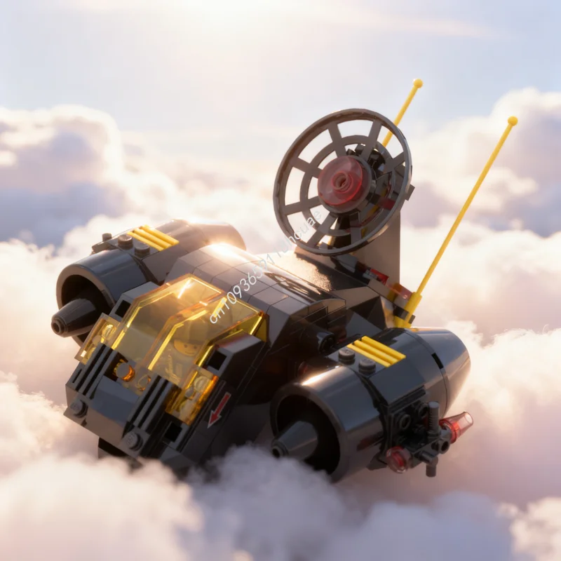 

193 шт. MOC Black Specnas Space Blacktron I модель строительные блоки рождественские подарки архитектурные игрушки DIY идея образовательный кирпич