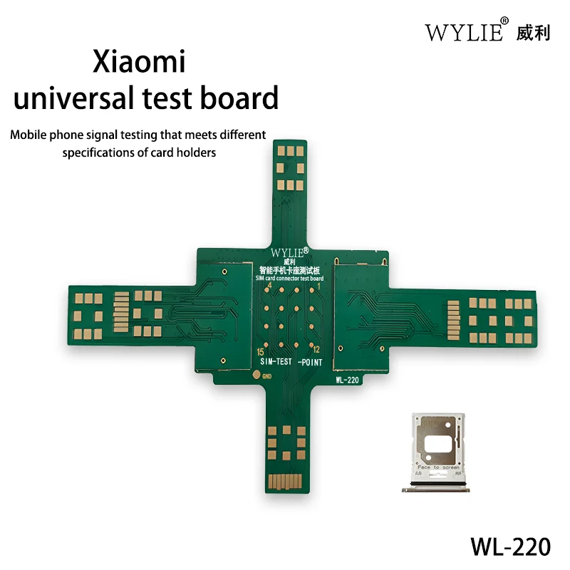 WYLIE WL-220 Smartphone Card Slot Test Board Moble Signal Repair Testing Second-Hand Moble Phone Recycling Signal Testing