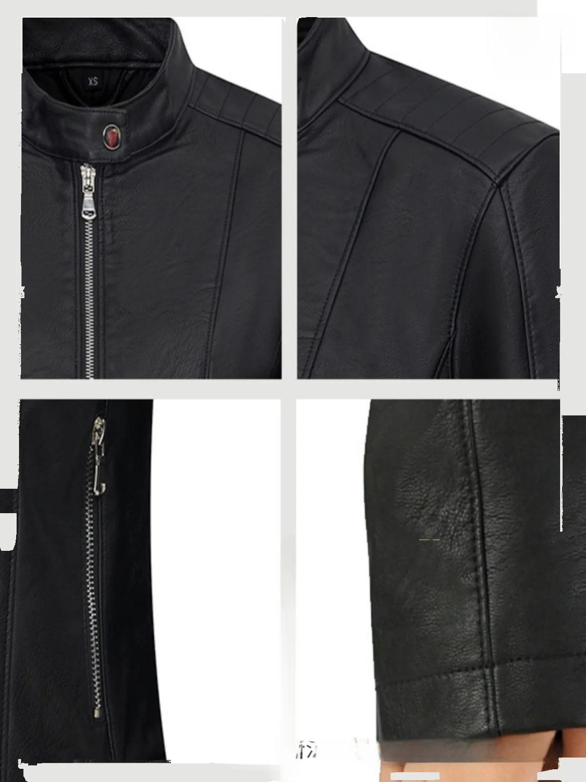 Jaet de cuero Sle para motocicleta para mujer, abrigo Sexy de motociclista de cuero PU con cierre de cremallera larga, abrigo ajustado para ir al trabajo