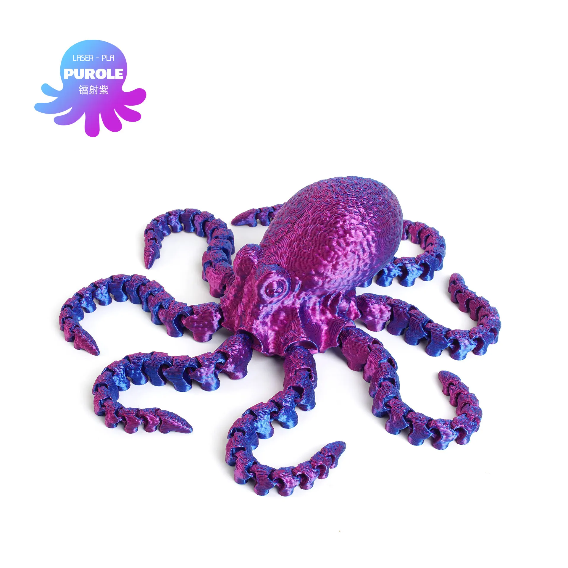3D printed octopus figurine for landscape decoration, internet famous toy octopus model simulation, creative figurine gift