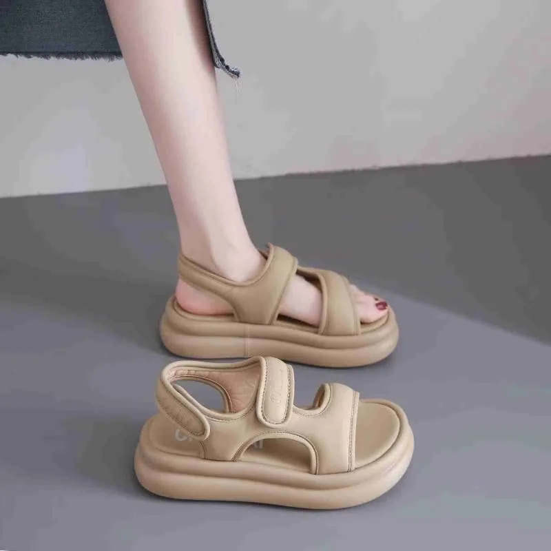 Sandalias Girl Sandals Korean Version Trend Kid Sport Casual Shoe Soft Sole Beach Shoe Fashion Middle and Big Children Girl Shoe