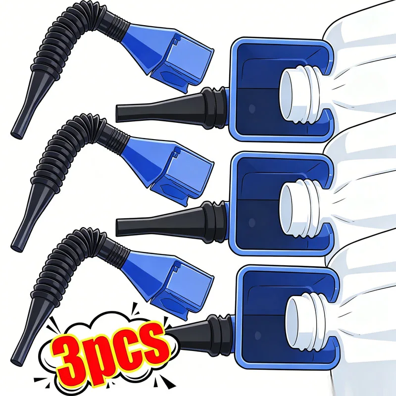 Foldable Engine Oil Funnel Tool Car Motorcycle Refueling Plastic Funnel Car Refueling Funnel Tool Auto Accessories Equipment