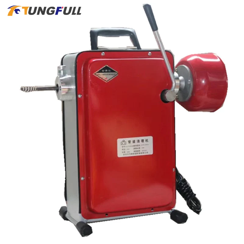 2500W Electric Pipe Dredging Machine Automatic Sewer Dredger Toilet Floor Drain Dredging Cleaning Toilet Blockage Drain Cleaning