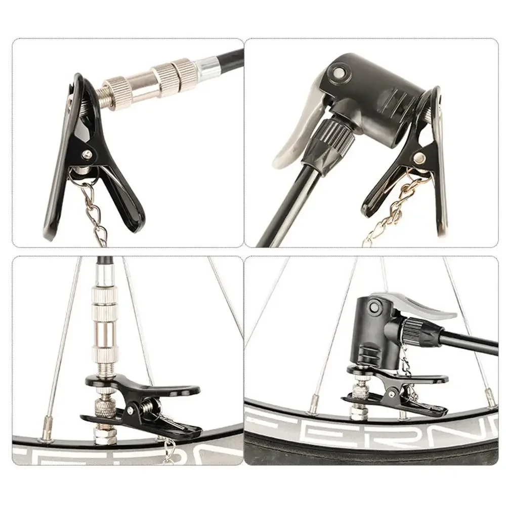 Fahrradpumpenkopf Reifenfüllungsdüse, Mehrzweck-Pumpenadapter-Verbinder für Fahrräder – Detail 13