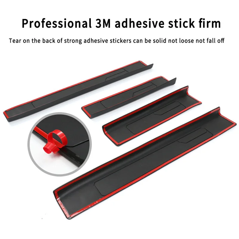 

SAAR ABS Car Sill Protector Front Door Pad -Scratch Anti-Collision Decorative Strip Suitable