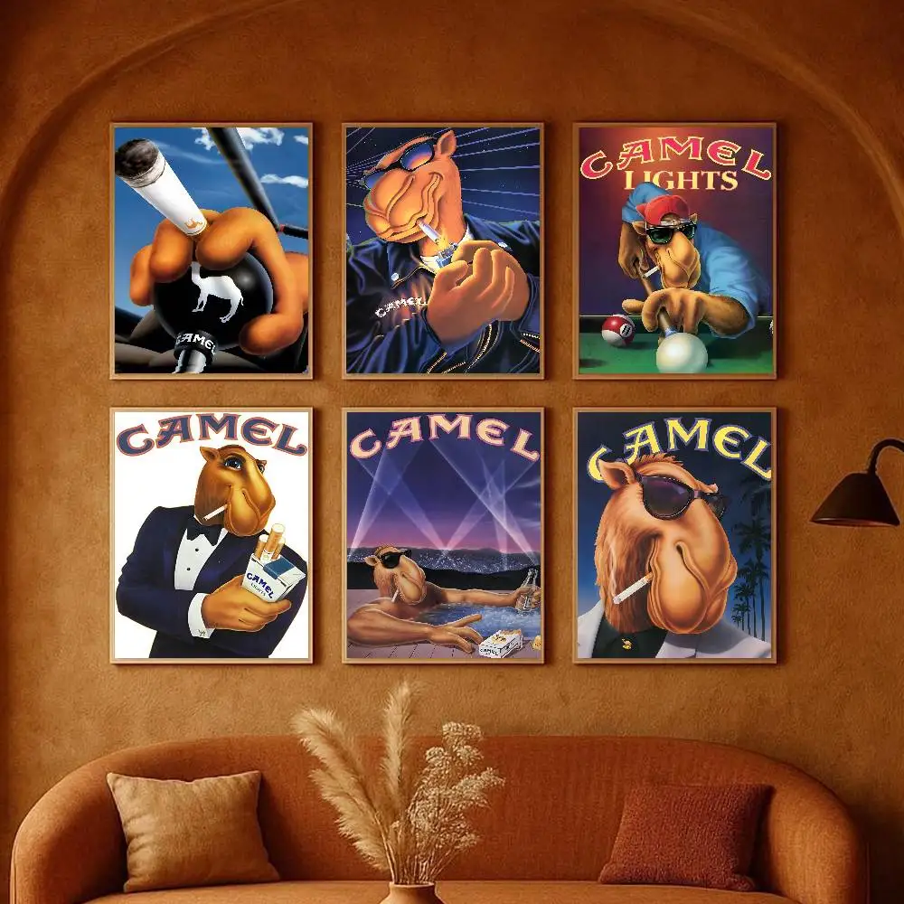 1 قطعة خمر C-الجمل C-السجائر المشارك عالية الوضوح الفن ملصق ذاتية اللصق مقاوم للماء ديكور المنزل لغرف المعيشة #3