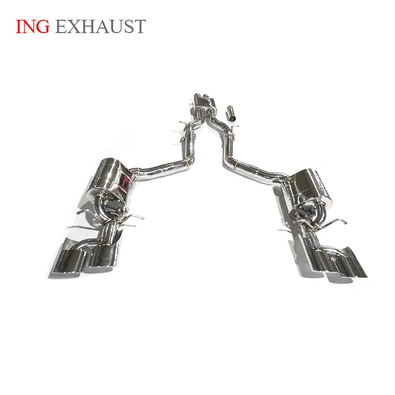 ING Great Fitment Exhaust For Benz Stainless Steel valve Catback C63 AMG W204 2011-2015 6.2 V8 switch Exhaust