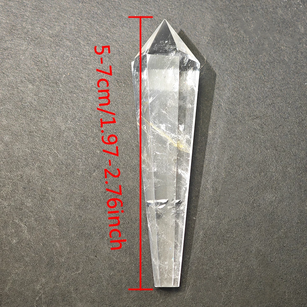 Hexagonal Clear Quartz Pendulum  Universal Energy Amplifier  Cleanser  Healer‘s Tool for Chakra Balancing Meditation  Dowsing