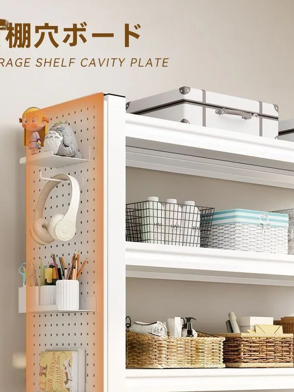 living-room-metal-storage-board-shelf-rack-decorative-hole-board-side-no-drill-shoe-rack-bookshelf-organization-accessory