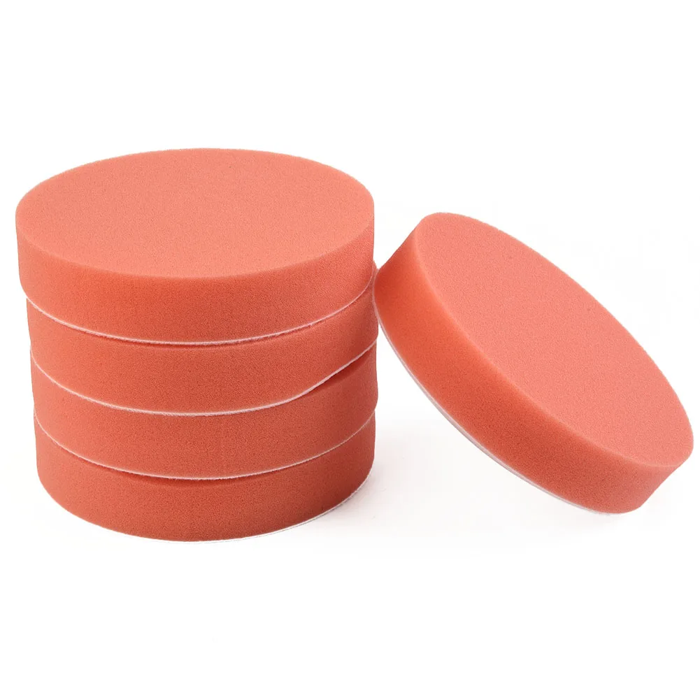 20 Pack 125mm For Car Polishing Sponge For Pads Flat Buffing and Waxing Accessories Compatible with For Car Polisher Tools