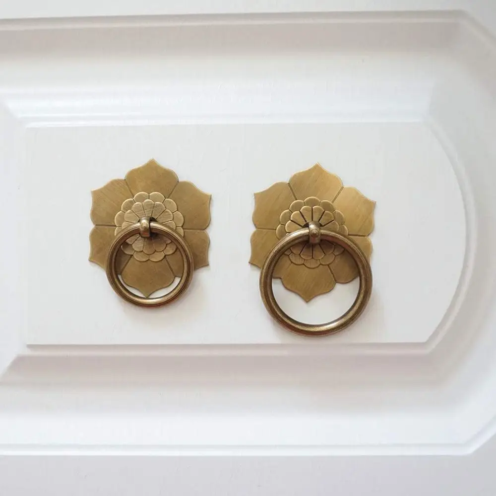 Durable Furniture Hardware Cabinet Knocker Dresser Pulls Drawer Knob Cupboard Knobs Cabinet Drop Ring Pulls