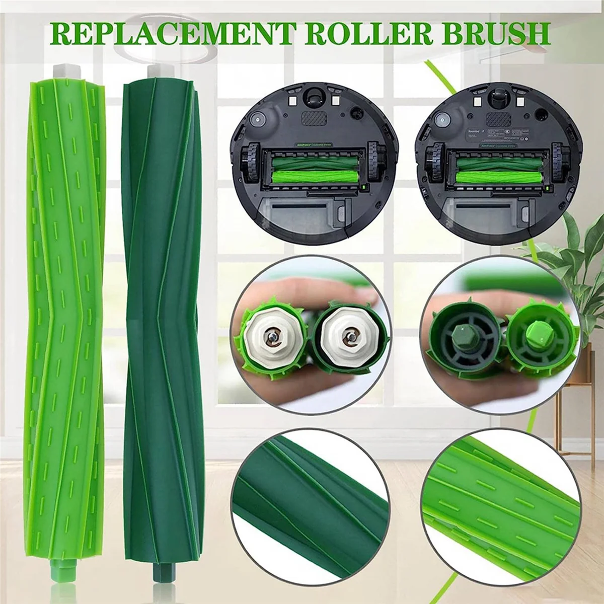 For IRobot Roomba E, I, & J Series I7 I7+ I2 I3 I3+ I4 I4+ I6 I6+ I8 I8+/Plus J7 J7+ E5 E6 E7 Roller Side Brushes Wheel