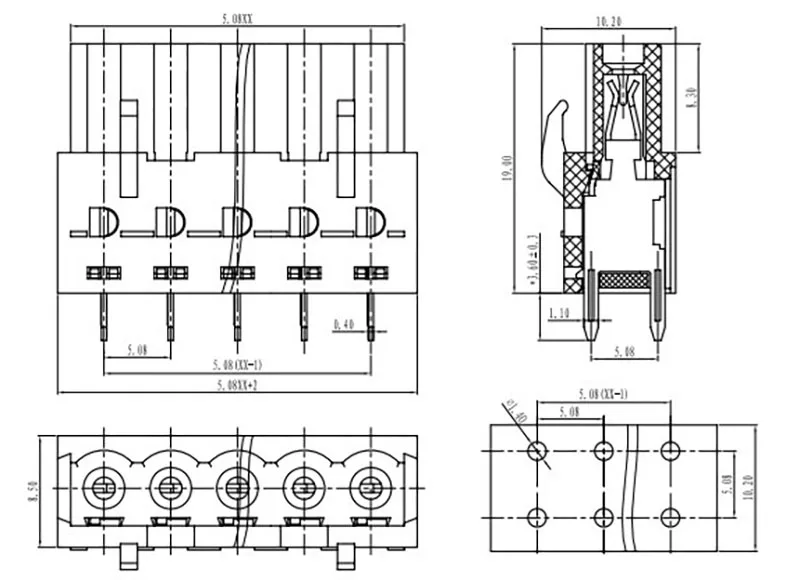 5.0/5.08MM 2EDGB-5.0 5ESDCV KF2EDGB 5.08MM PCB PLUG-IN TEMINAL BLOCKS CONNECTOR ICV 2,5/ 4-G-5,08 PHOENIX CONTACT DEGSON