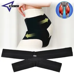 Envoltura de soporte de cadera para muslo y ingle, soporte ortopédico ajustable para isquiotibiales, Quad, músculo tirado, parte inferior de la espalda, nervio científico, artritis