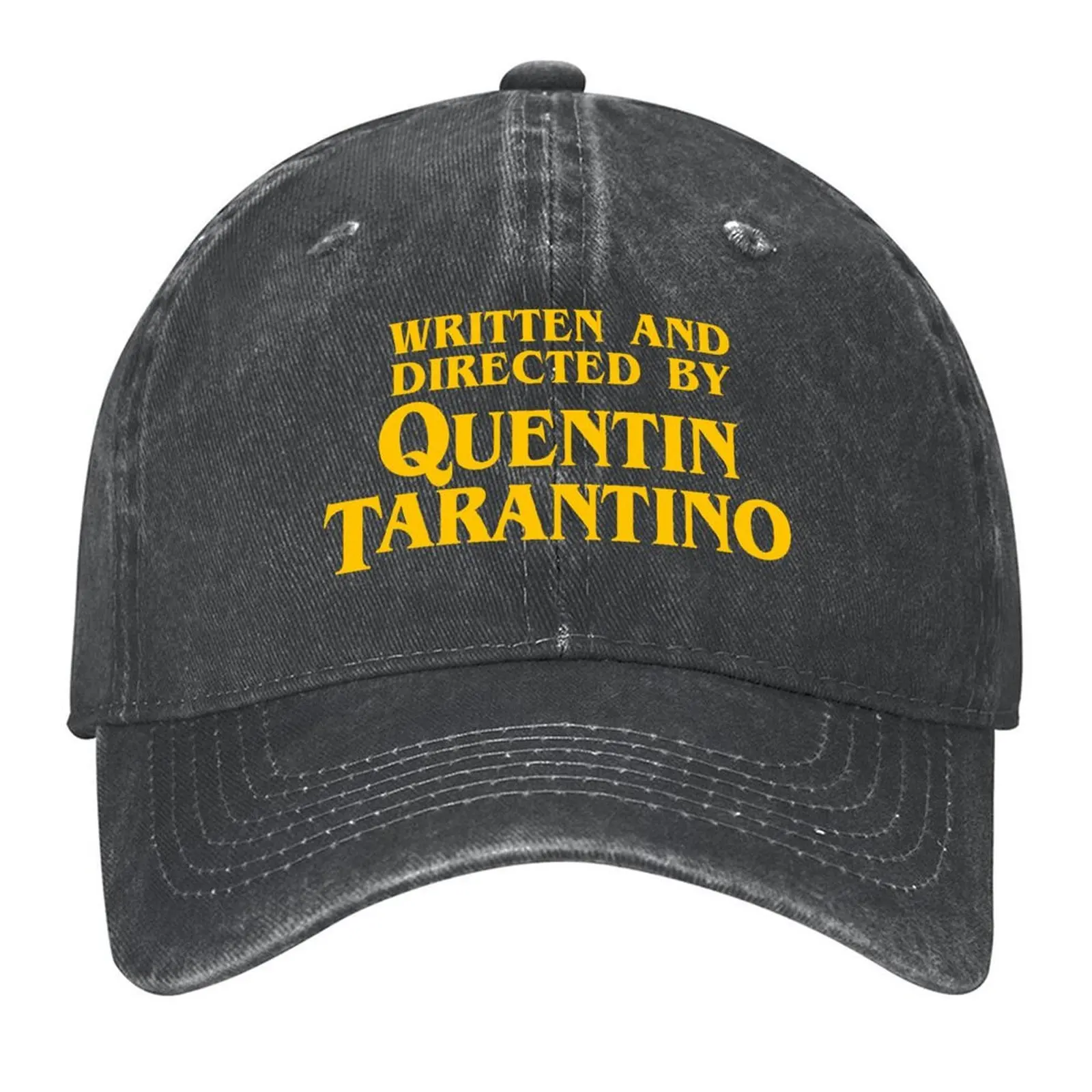 written-and-directed-by-quentin-tarantino-baseball-cap-men's-big-size-hat-rugby-christmas-hat-brand-man-cap-women's-men's