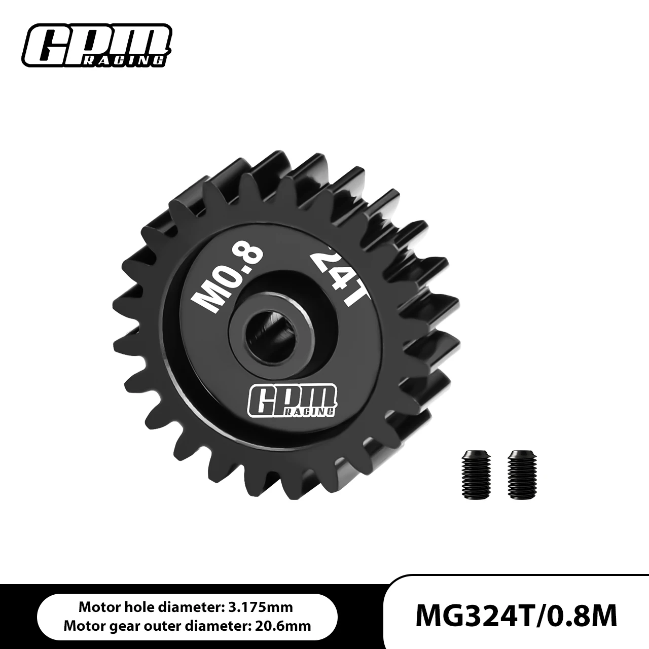 ترس المحرك الفولاذي GPM 40Cr 15T-30T (32P / M0.8/ 3.175 مم) ترس ترس #2