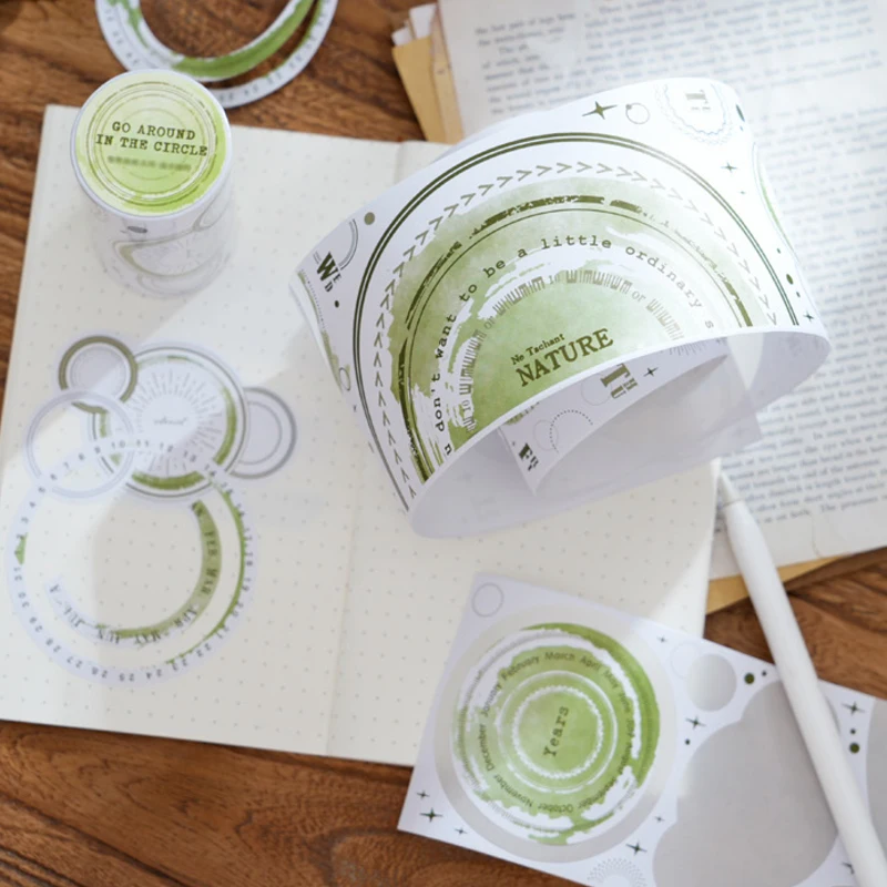 Mr.Paper 3 Rolls White Kraft Paper Vintage Die-Cut Tape, Hollow Frame Border Stickers for Journal Scrapbooking DIY, Photo Frame