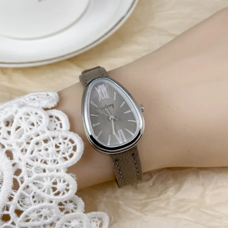 Famous Brand Women Quartz Watch Luxury Gift Ladies Snake Head Female Watch Fashion Red Leather Strap Wristwatch Dropshipping