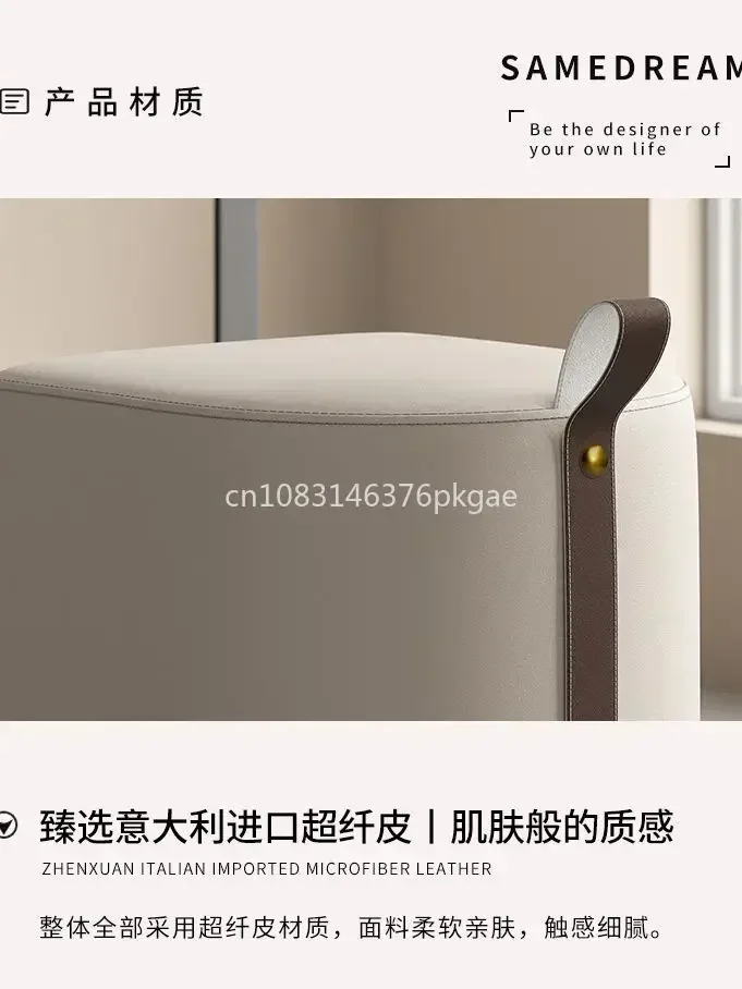 Табурет для макияжа, стул-комод, женский стул для макияжа для спальни, легкий роскошный туалетный стул, высококачественный скандинавский маленький квадратный табурет