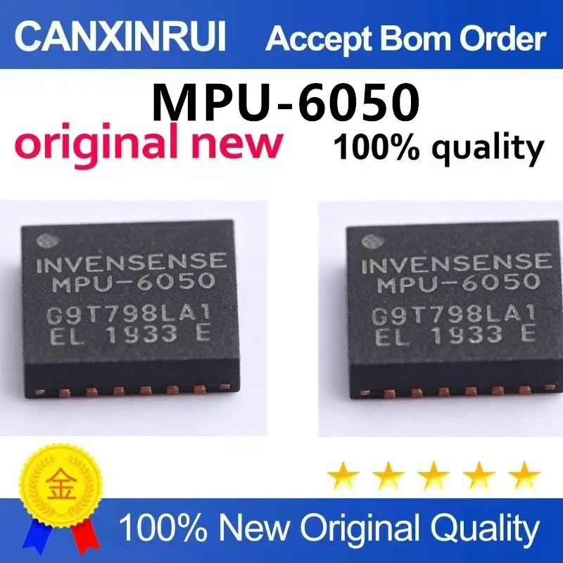 (5-100pieces)Original genuine MPU-6050 gyroscope/accelerometer 6-axis programmable I2C patch QFN-24