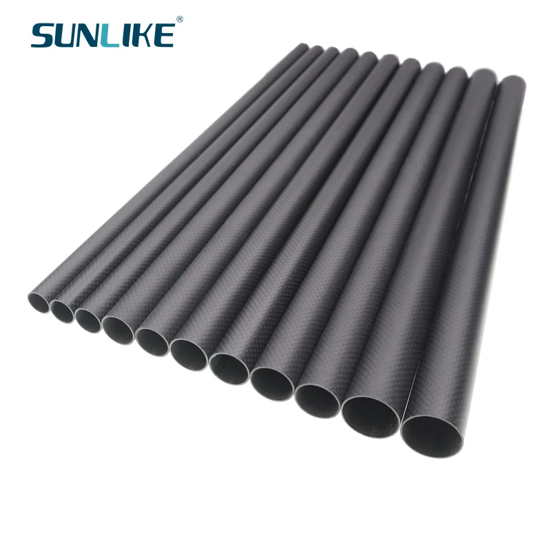 1 PCS Length 1000MM Carbon Fiber Tube Diameter 30mm 32mm 33mm 34mm 35mm 37mm For RC Model Aircraft Drone Accessories