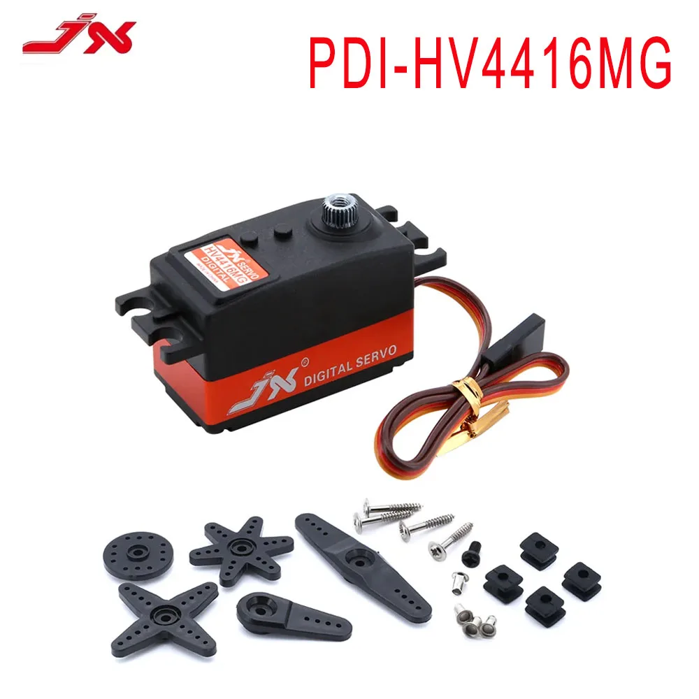 

Сервопривод JX PDI-HV4416MG 16 кг, цифровой сервопривод с металлической шестерней для радиоуправляемого автомобиля/самолета/БПЛА/вертолета/механического рычага