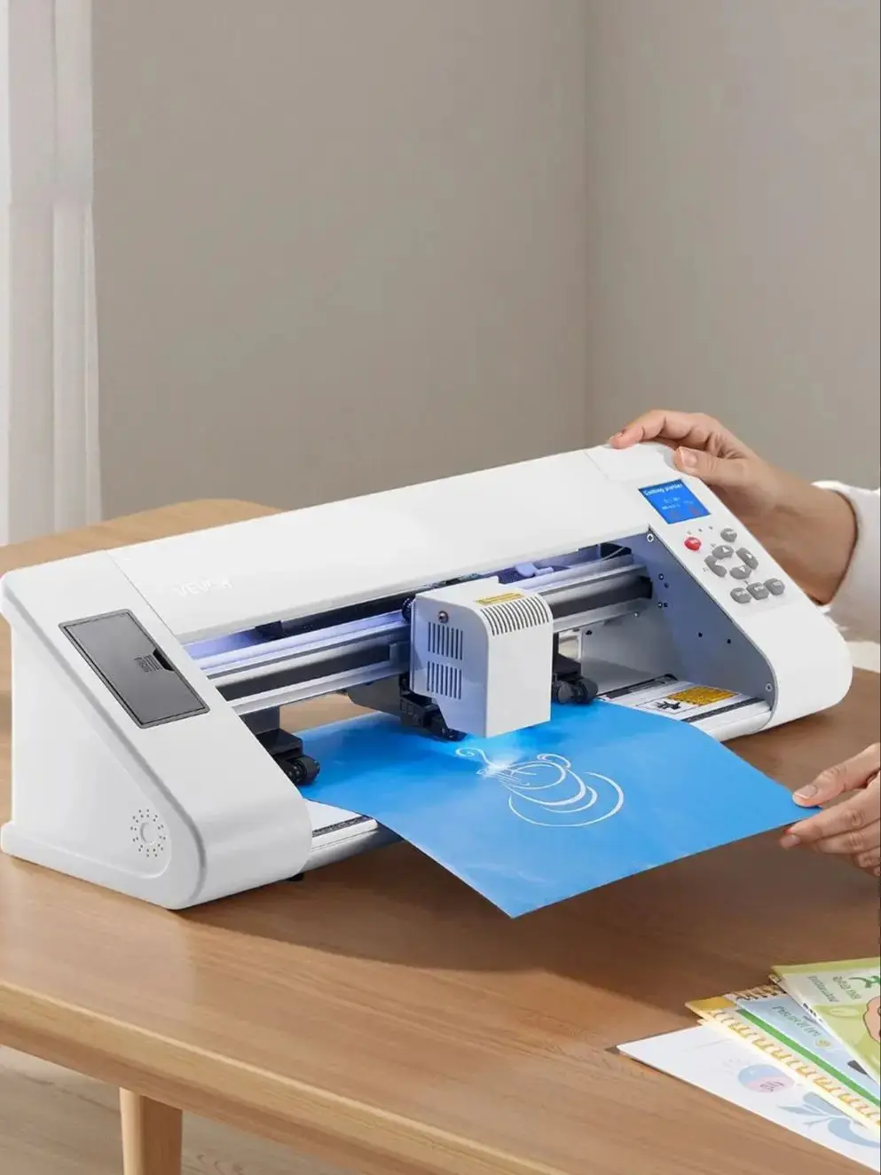 SucceBuy 12in/21in Automatische Kantendetectie Vinyl Cutter Machine Ontwerpsoftware en materialen compatibel met meerdere bestandsformaten - afbeelding 2