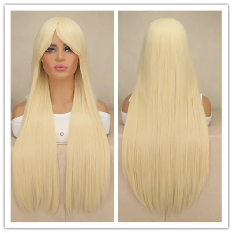 2024NEW Movie Barbie Wig Cosplay For Woman Adult Blond Hair Curly Hair Halloween Barbie Style Synthetic Long White