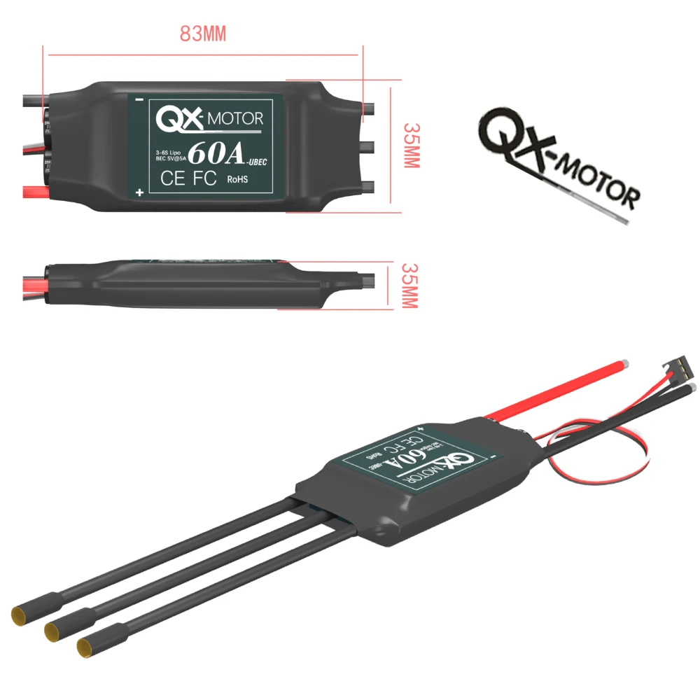QX-MOTOR 70mm 12 Blades Ducted Fan EDF QF2827 2600kv/1800kv Brushless Motor use 4s/6s ESC For FMS RC Remote Controlled Airplane