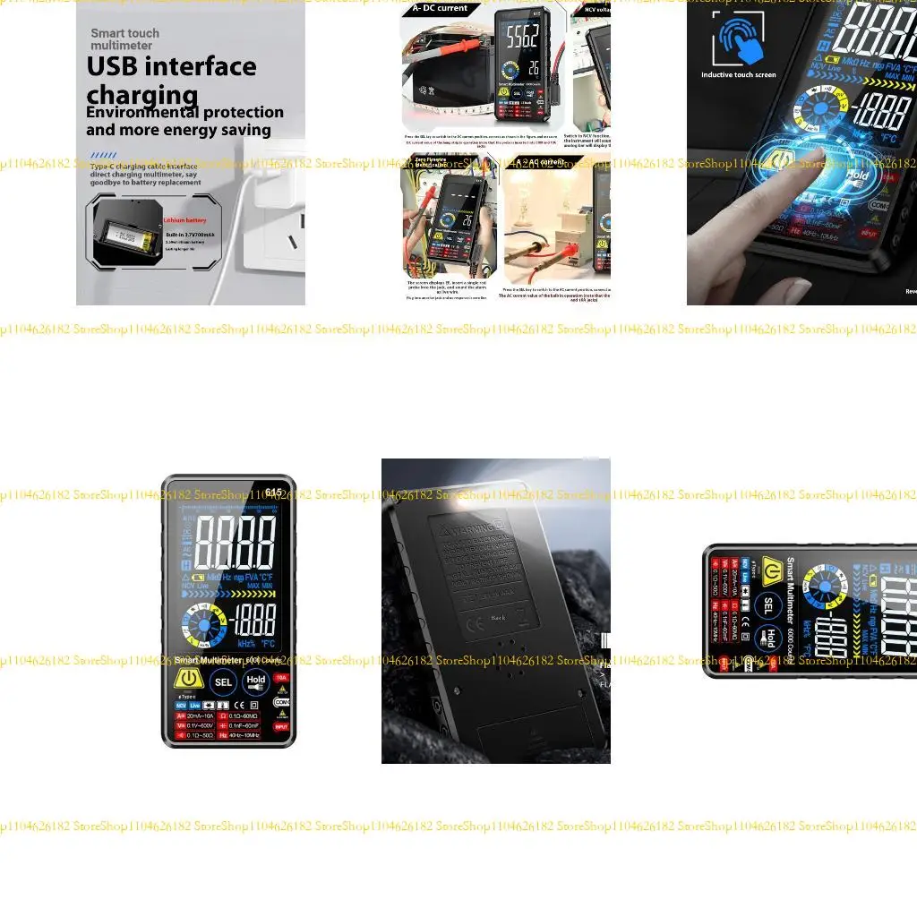 

Q2Q4 User Friendly Accurate Digital Multimeter 6000 Count for Hobbyists Easy To Carry