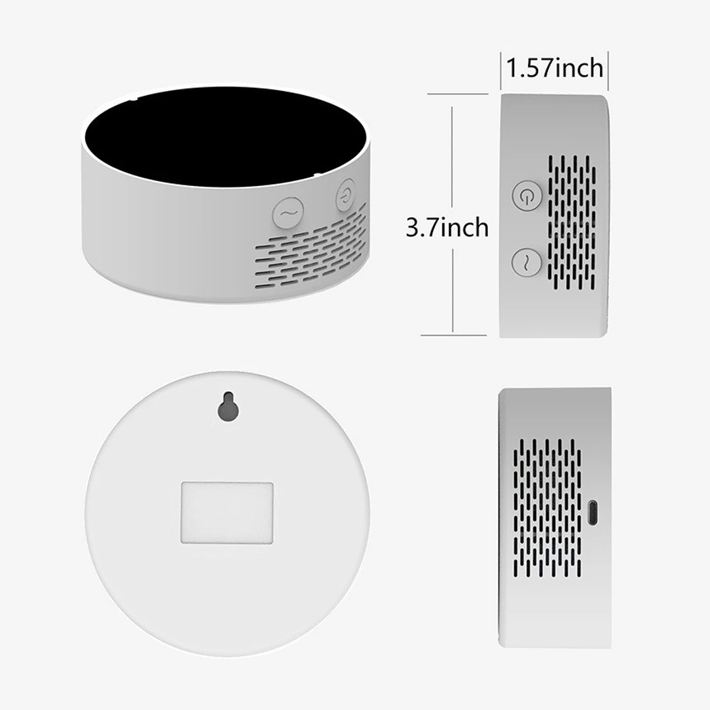 Tuya Wifi 7in1 جودة الهواء متر PM2.5 CO2 TVOC HCHO AQI درجة الحرارة جهاز اختبار الرطوبة إنذار كاشف ثاني أكسيد الكربون عتبة