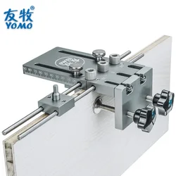 YOMO Dowelling Jig For Furniture Fast Connecting 3 In 1 Woodworking Drill Locator For Punching Tools Kitit