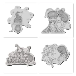 New Arrival 2025 Clear Stamps for Card Scrapbooking Mouse Cosmos Love Coffee Bean Jug Natural Stamps Account Craft Set No Dies