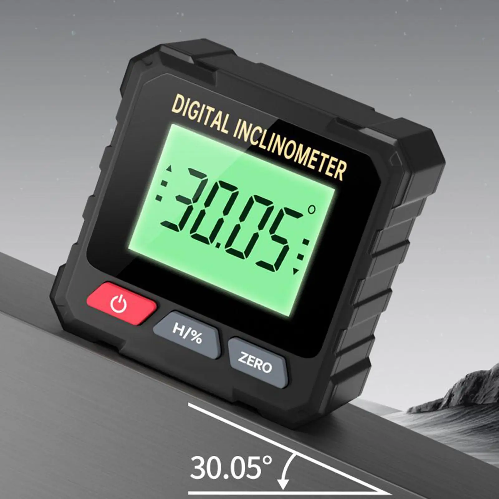 

Цифровой инклинометр, 4-сторонний измерительный инструмент с подсветкой, магнитный датчик угла для деревообработки, гольфа, дома, ремонта дверей