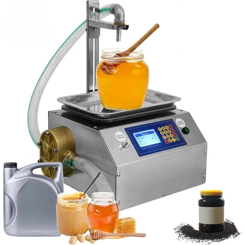 電気液体充填機,蜂蜜,ゴマ,ペースト,食用油接着剤,110v,220v,定量的液体ディスペンサー