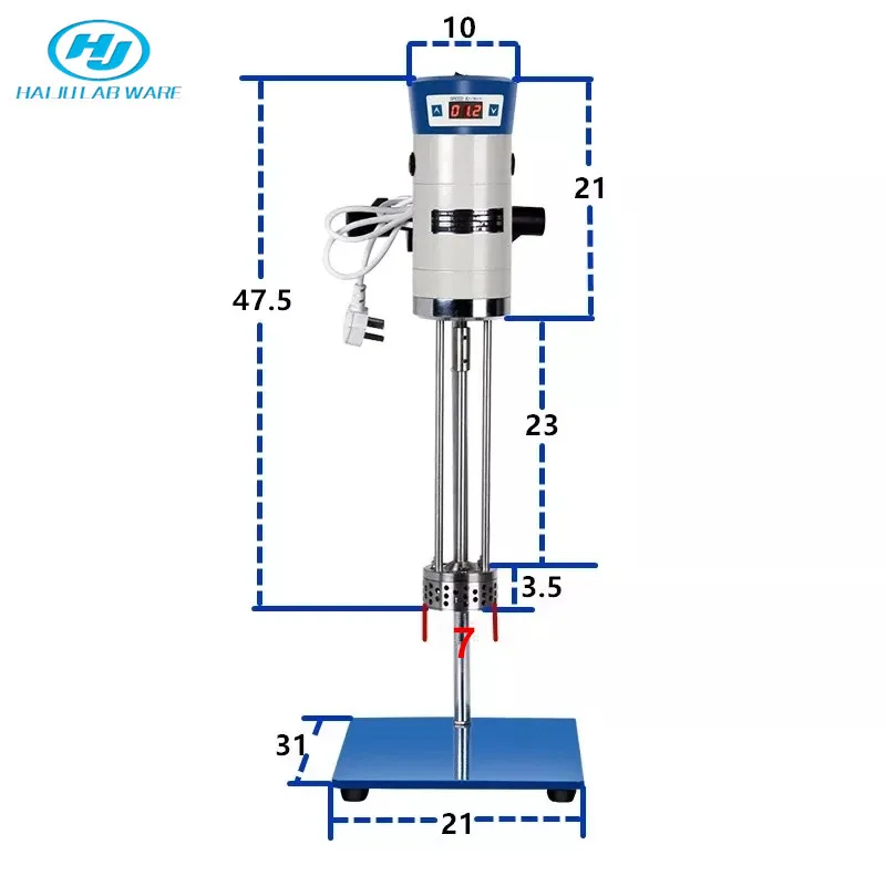 HAIJU LAB Laboratory Tissue High Shear Mixer Homogenizer With Digital Display